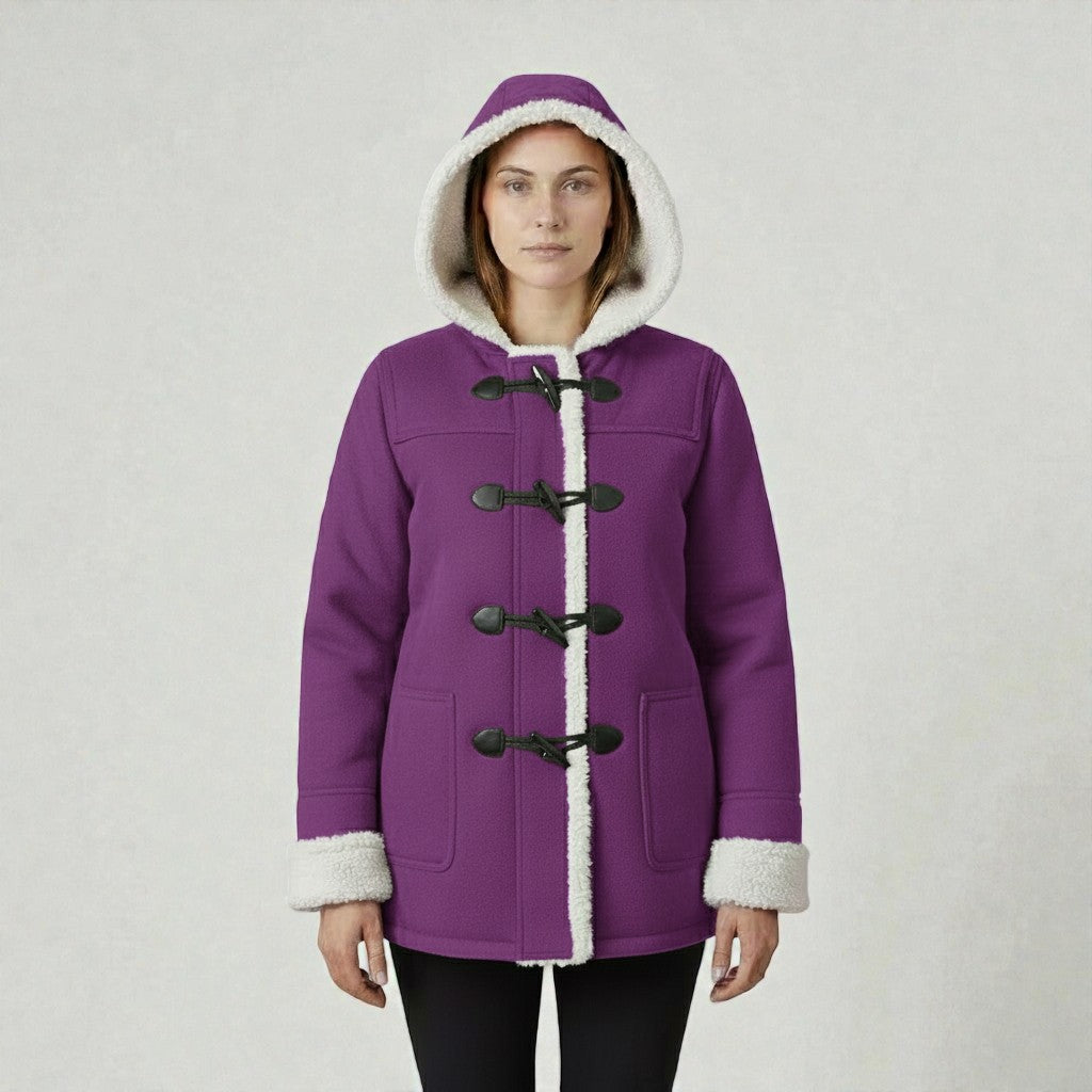 Bequeme Winterjacke mit warmer Fütterung und Kapuze